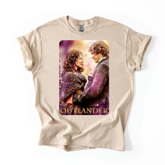 Outlander Claire & Jamie Fraser T-Shirt Womens Fan Gift TV Show Sassenach - Picture 1 of 3